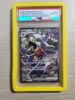 2025 POKEMON Cynthia's Garchomp EX 232/182 SIR Destined Rivals PSA 10 GEM MINT - Image 1