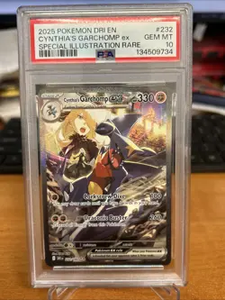 Pokemon Cynthia's Garchomp ex 232/182 Destined Rivals #232 SIR GEM MINT PSA 10 - Image 1