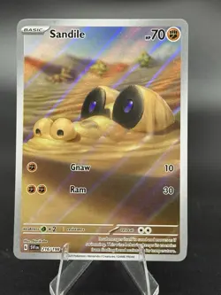 Sandile - 216/198 - Scarlet & Violet Base Set - Illustration Rare - Pokemon TCG - Image 1