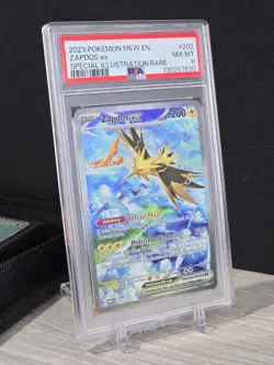 Pokemon Card TCG Zapdos EX 202/165 Scarlet & Violet 151 Holo 2023 Card PSA 8 NM - Image 1