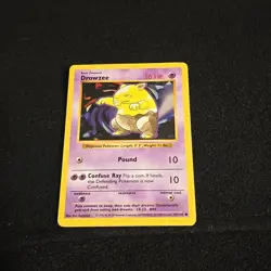 Pokemon TCG Drowzee Base Set, Shadowless Common Card 49/102 - Image 2