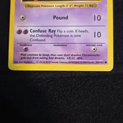 Pokemon TCG Drowzee Base Set, Shadowless Common Card 49/102 - Image 4