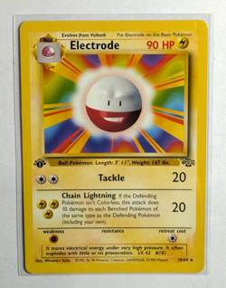 [NM] Electrode 18/64 ** 1st Edition ** Misprint Error Jungle Pokemon Card - Image 1