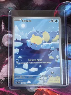 Pokemon TCG Spheal Card 199/191 Surging Sparks Illustration, Near Mint Condition - Image 1