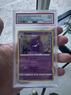 Gengar SWSH052 SWSH: Sword & Shield Promo Cards Holo PSA 9 - Image 1