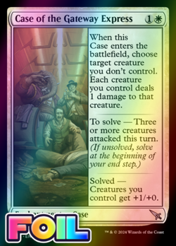x1 Case of the Gateway Express MKM MTG 8 FOIL UNCOMMON M/NM 1x - Image 1