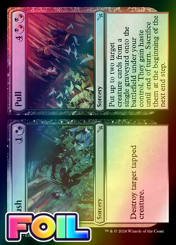 x1 Push // Pull MKM MTG 250 FOIL UNCOMMON M/NM 1x - Image 1