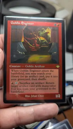 1x Goblin Engineer Retro Frame Foil Etched NM - MH2 MTG x1 - Image 1