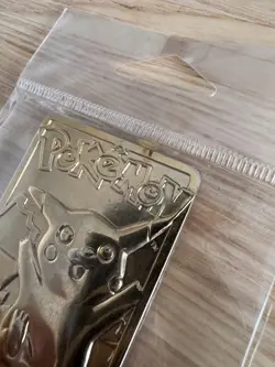 1999 Pikachu Gold Plated Bar #25 Card Limited Ed Burger King Pokemon - Image 5