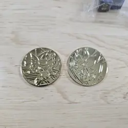 Lot of Pokemon Gold Metal Dice, Coins, And Condition Markers - Image 4