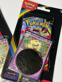 X3 LOT Pokemon: Phantasmal Flames Blister Booster Pack Whimsicott - Sealed - Image 3