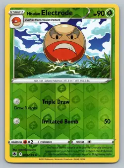 2022 Pokemon Astrial Radiance Electrode 003/189 Reverse Holo - Image 1