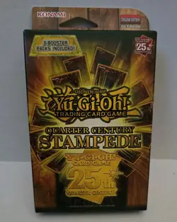 Yu Gi Oh QC Stampede : 3 Booster Pack Tuck Box : 1st Edition: English Sealed Box - Image 1