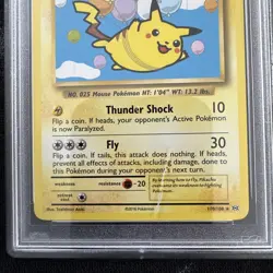 2016 POKEMON XY EVOLUTIONS #110 FLYING PIKACHU PSA 9 Mint (cracked) - Image 3