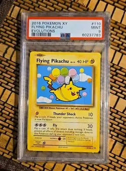 2016 Pokemon XY Evolutions Flying Pikachu 110/108 PSA 9 MINT - Image 1