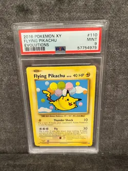 2016 Pokemon XY Evolutions 110/108 Flying Pikachu PSA 9 - Image 1