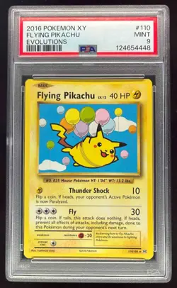 2016 Pokemon XY Evolutions #110/108 Flying Pikachu PSA 9 - Image 1