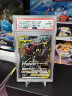 PSA 10 Umbreon & Darkrai GX 010/031 SMM Tag Team Starter Set Pokemon Japanese - Image 1
