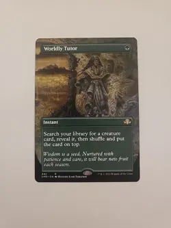 MTG - NM - Worldly Tutor (Borderless) - Dominaria Remastered - #442 - Regular - Image 1