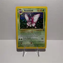 Pokemon Venomoth Jungle Holo Rare 13/64 Unlimited English 1999 70 HP WOTC Card - Image 1