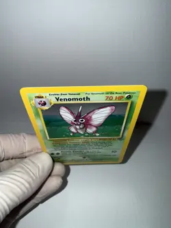 Pokemon Venomoth Jungle Holo Rare 13/64 Unlimited English 1999 70 HP WOTC Card - Image 4