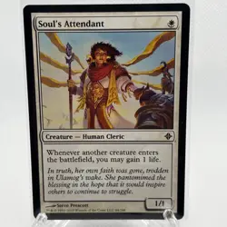 Magic The Gathering RISE OF THE ELDRAZI SOUL'S ATTENDANT white card MTG - Image 1