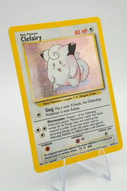 Pokemon Cards: Base Set Rare Holo: Clefairy 5/102 Pokemon TCG Light Play LP + - Image 4