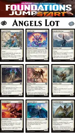 9x (1/ea) - MTG Angel Lot - Foundations Jumpstart - CUC NM MTG - Image 1