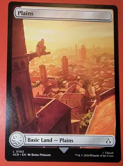 2X PLAY SET/MTG - MAGIC *PLAINS-BASIC-LAND* NM #102 REGULAR FINISH, ACR FULL ART - Image 2