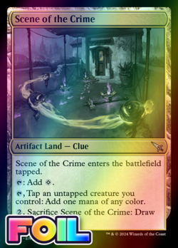 x1 Scene of the Crime MKM MTG 267 FOIL UNCOMMON M/NM 1x - Image 1