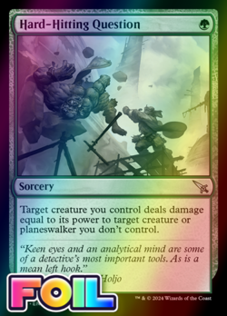 x1 Hard-Hitting Question MKM MTG 164 FOIL UNCOMMON M/NM 1x - Image 1