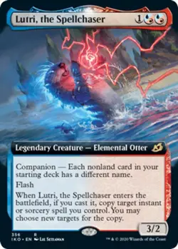 x1 Lutri, the Spellchaser - Extended Art R MTG Ikoria: Lair of Behemoths M/NM, E - Image 1