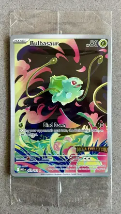 Pokemon Sealed Bulbasaur 133 Stamped Promo Mega Evolution Full Art IR Clean New - Image 1