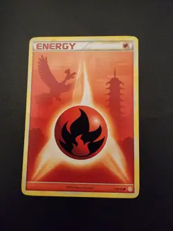 Pokemon TCG Call of Legends Fire Energy Hooh Card - Image 1