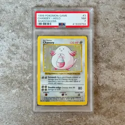 PSA 7 CHANSEY #3 shadowless holo - Base Set 1999 WOTC Pokemon Card - Image 1