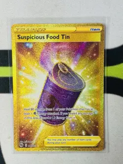 Pokemon TCG - Suspicious Food Tin 80/73 Secret Gold Rare Holo - Champion's Path - Image 1