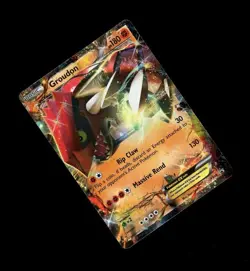 2015 Pokemon BLACK STAR PROMO GROUDON EX FULL ART HOLO XY42! PLAY - Image 1