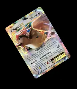 2016 Pokemon Evolutions PIDGEOT EX FULL ART HOLO 64/108! MINT - Image 1