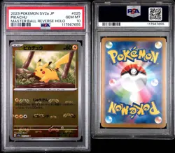 PSA 10 Pikachu Master Ball 025/165 SV2a Japanese 2023 Pokemon TCG Gem - Image 3