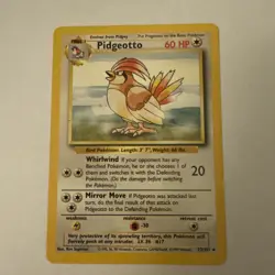 Pokemon TCG Pidgeotto 22/102 Base Set Regular Rare Unlimited WOTC Vintage LP - Image 2