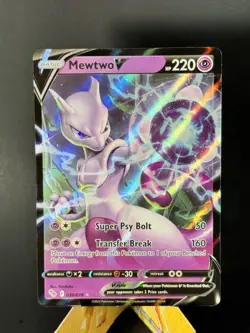 Mewtwo V 30/78 Ultra Rare Pokemon TCGSword & Shield Pokemon GO Set - NM/M - Image 1