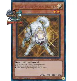 Yugioh! 1x Ryko Lightsworn Hunter RA02-EN003 Ultimate Rare 1st Ed NM - Image 1
