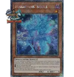 Yugioh! 1x Magicians' Souls RA02-EN014 Platinum Secret Rare 1st Ed NM - Image 1