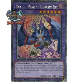 Yugioh! 1x Garura Wings of Resonant Life RA02-EN024 Platinum Secret Rare NM - Image 1