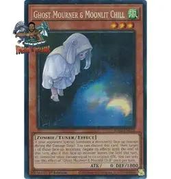 Yugioh! 1x Ghost Mourner & Moonlit Chill Alt Art RA02-EN015 Collector's Rare NM - Image 1