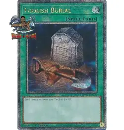 Yugioh! 1x Foolish Burial RA02-EN049 Quarter Century Secret Rare 1st Ed NM - Image 1