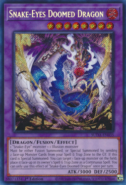 YUGIOH SNAKE-EYES DOOMED DRAGON SECRET SUDA-EN035 NEAR MINT - Image 1