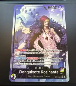 ONE PIECE DONQUIXOTE ROSINANTE OP12-061 LEADER ALT ART LEGACY OF THE MASTER - Image 1