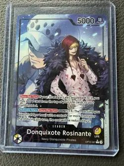 ONE PIECE DONQUIXOTE ROSINANTE OP12-061 LEADER ALT ART LEGACY OF THE MASTER - Image 1