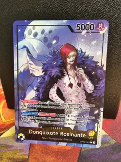 One Piece Legacy of the Master: Donquixote Rosinante OP12-061 Alt Art Leader - Image 2
